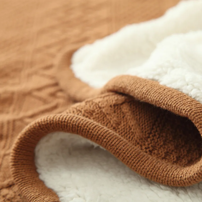 

Luxury Cotton Wool Lamb Pashmina Cashmere Blanket Form Fluffy Fleece Plaid Large Warm Winter Autumn Blankets Throws For Bed Sofa