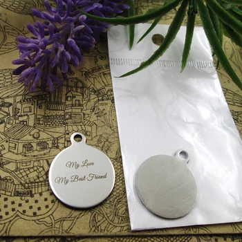 

20pcs--"My Love My Best Friend"stainless steel charms 5 styles for choosing DIY Charms for necklace bracelets