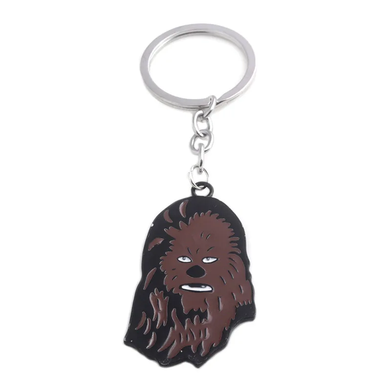 

Movie Star Wars The Last Jedi Keychain High Quality Cute Cartoon Chewbacca Figure Mask Choker for Mens Best Friend Gifts