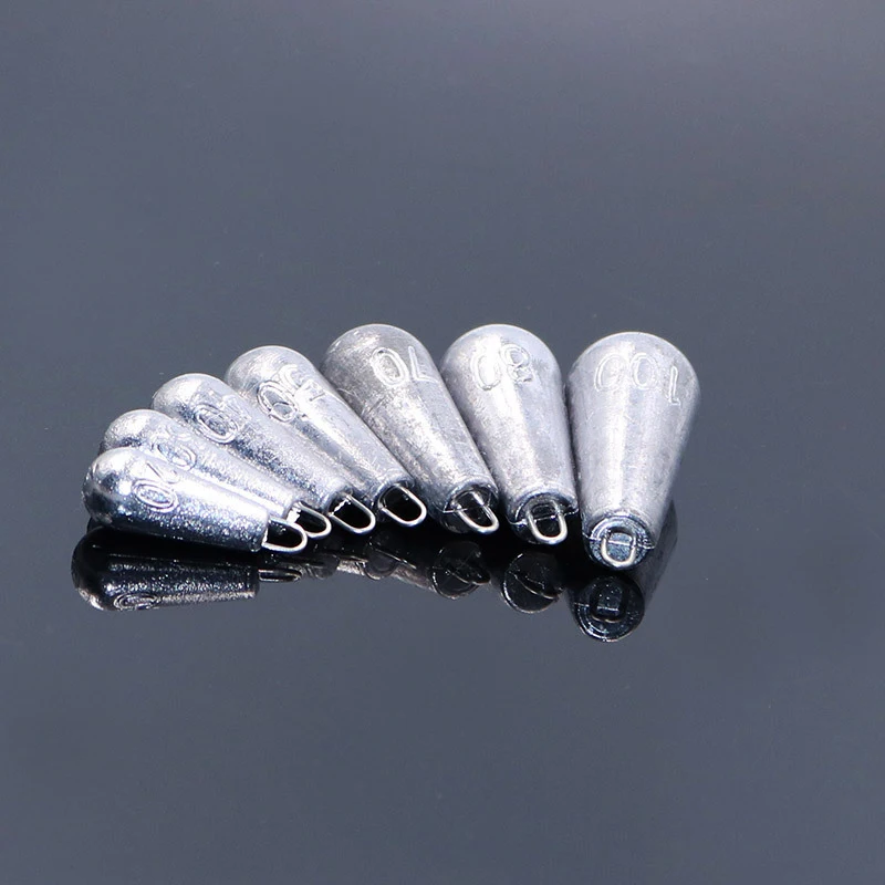5 قطعة المحيط قارب عوامة سنارة صيد الغطاسون تنخفض المياه المالحة Waterdrop تصميم 4g 6g 8g 10g الصيد في الهواء الطلق الاكسسوارات الفضة اللون