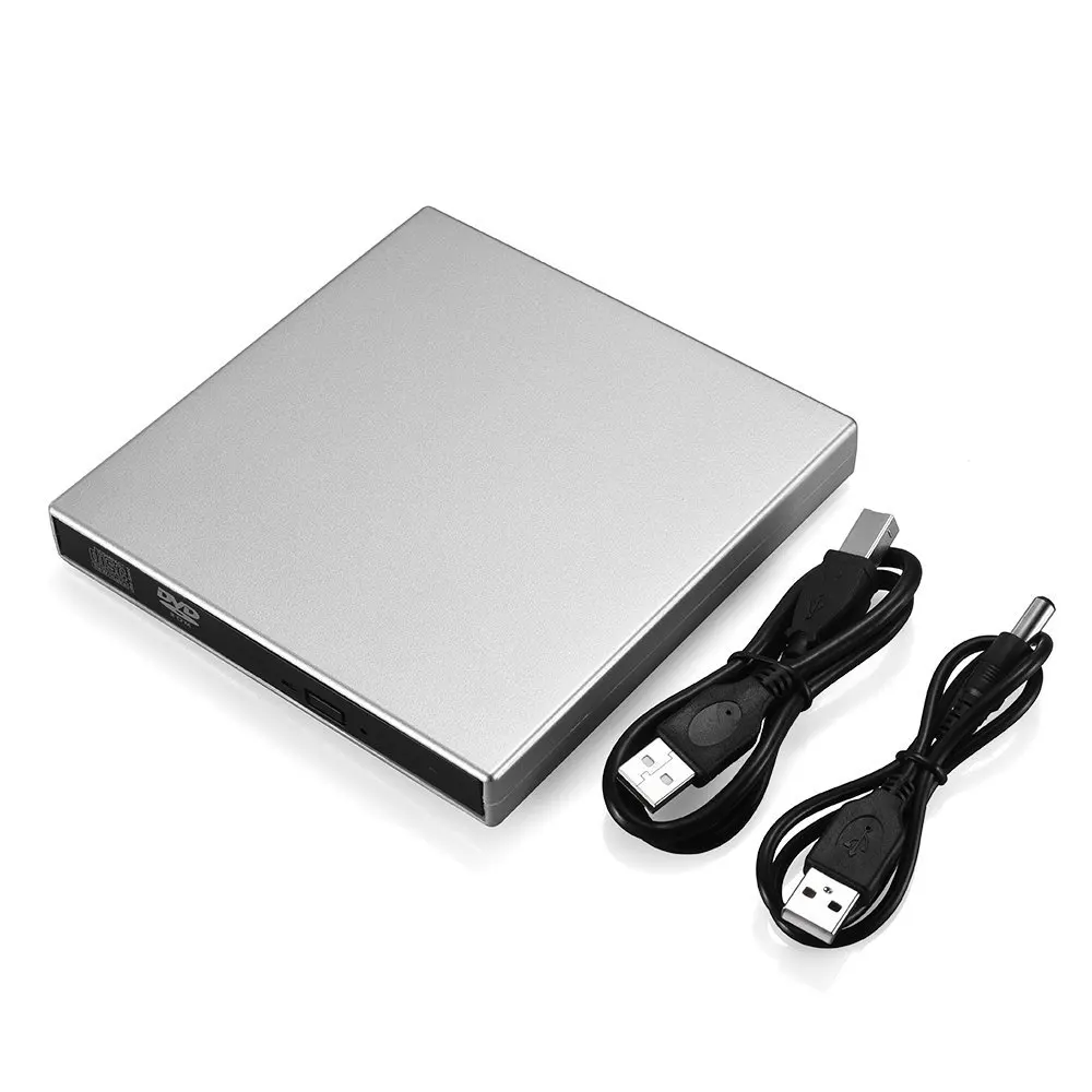 USB 2,0 ABS Plug & Play externo DVD Combo CD-RW quemador CD + DVD ROM-RW portátil lector de DVD Externo para ordenador portátil