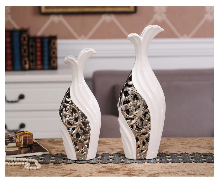 Современная керамика украшение для вазы Ремесла дома гостиной настольные фигурки украшение отеля офиса клуба настольные украшения мебель