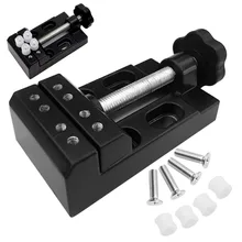 1 шт. мини резьба челюсти скамейка зажим сверлильный пресс тиски плоская рука микро зажим+ 4 шт. винты с 4 шт. установочная Крышка для DIY Инструменты
