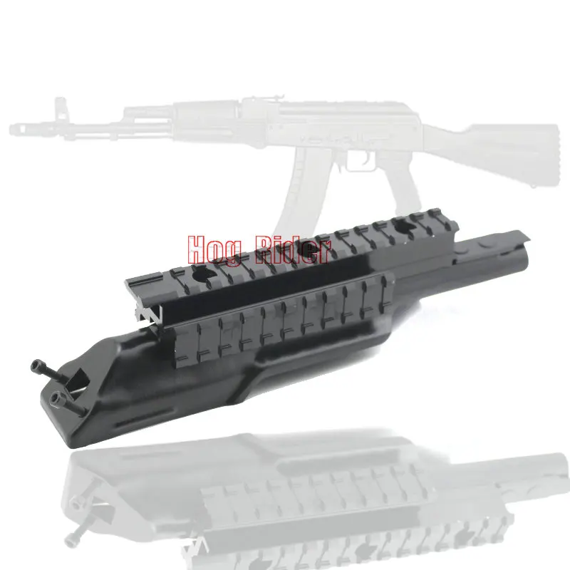 

Tactical AK Receiver Cover w/ Tri-Rail Mounting System for 47 Variant Rifle Integral Picatinny Iron Black