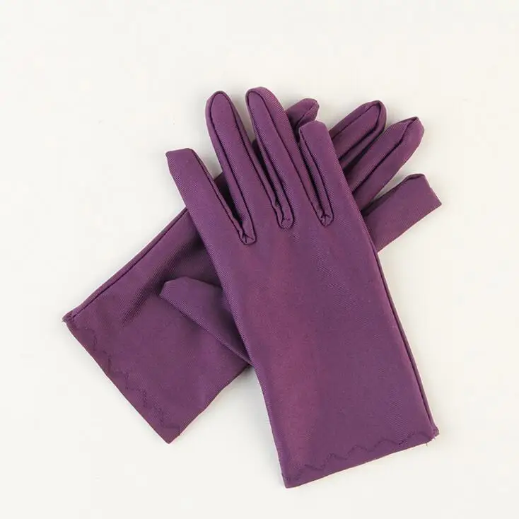 Новые перчатки для стрельбы из лука женские весенне-летние солнцезащитные очки для вождения автомобиля УФ перчатки Белый Бежевый Черный Кофейный Серый - Цвет: purple