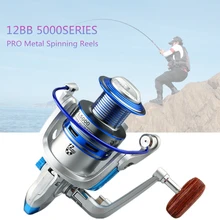 5000 Series 12 Ball Bearings 5.2:1 Fishing Reel Fishing Spinning Reel Fishing Tackle Reel цена 5000 Series 12 Ball Bearings 5.2:1 Fishing Reel Fishing Spinning Reel Fishing Tackle Reel цены онлайн