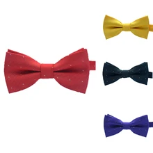 Унисекс милый галстук-бабочка конфетного цвета галстук для мальчика черный галстук для девочки свадебное платье аксессуары