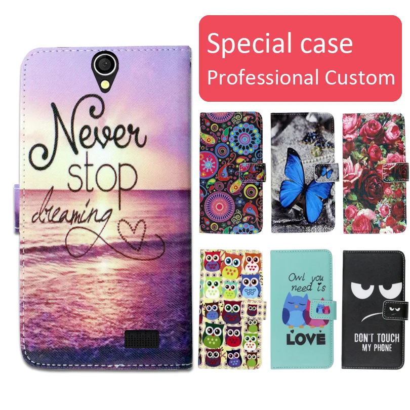 

Fashion cartoon printed flip wallet leather case for JUST5 FREEDOM/ Freedom X1 with Card Slot phone bag book case,free gift