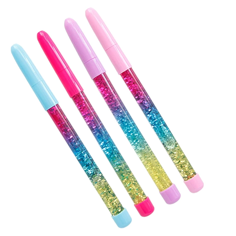 

Cute 0.5mm Rainbow Color Fairy Stick Drift Sand Glitter Crystal Ball Point Pen