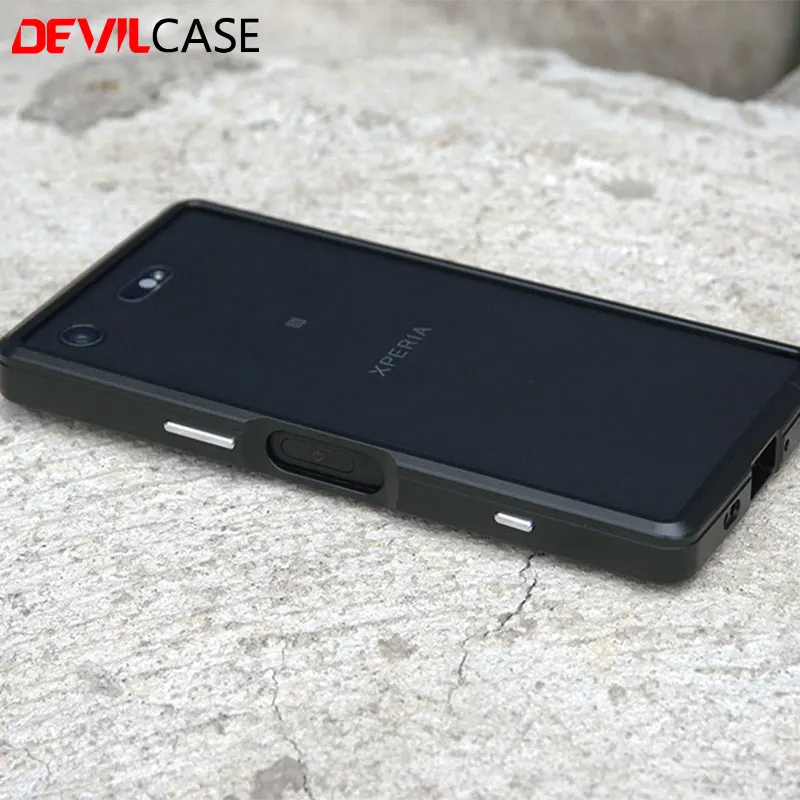 DEVILCASE для SONY XPERIA XZ1 Compact 4 6 дюйма чехол бампер из алюминиевого сплава или OCA