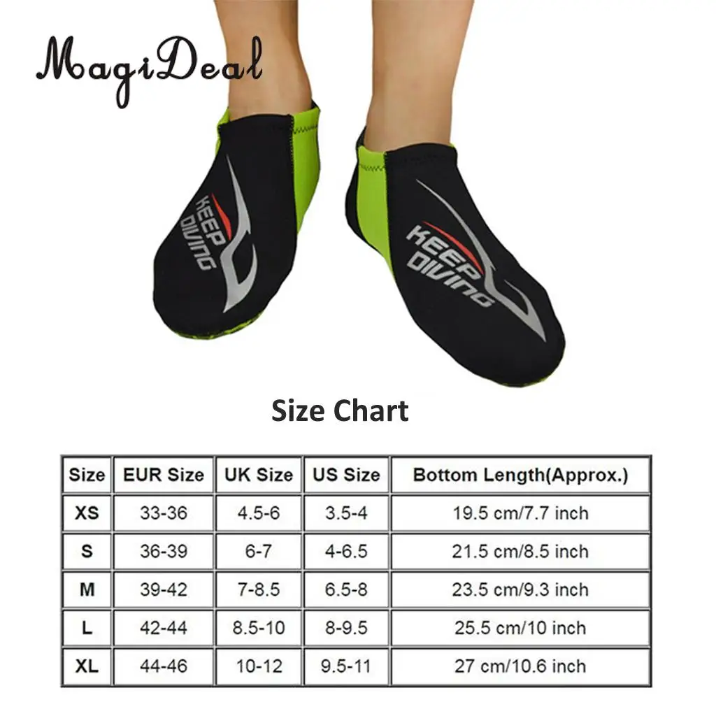 MagiDeal 3MM Neoprene Low Cut Beach Socks In Fins Flippers Non-slip Antiskid Scuba Dive Boots Snorkeling Wetsuit Home Shoes