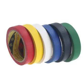

Colourful Waterproof 10/15/20mm*20m Paper Sticky Tape DIY Masking Painting Tape General Purpose Tool Insulation Adhesive Tape