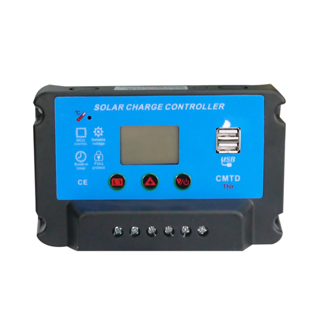 

MAYLAR 12V 24V auto 30A Solar Panel Charge Controller PWM Battery Regulator
