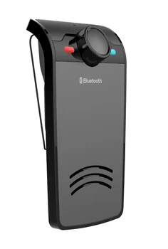 

Elistooop Car Wireless Bluetooth Hands-free Speakerphone Speaker Car Kit Sun Visor Clip Music Player Portable Auto