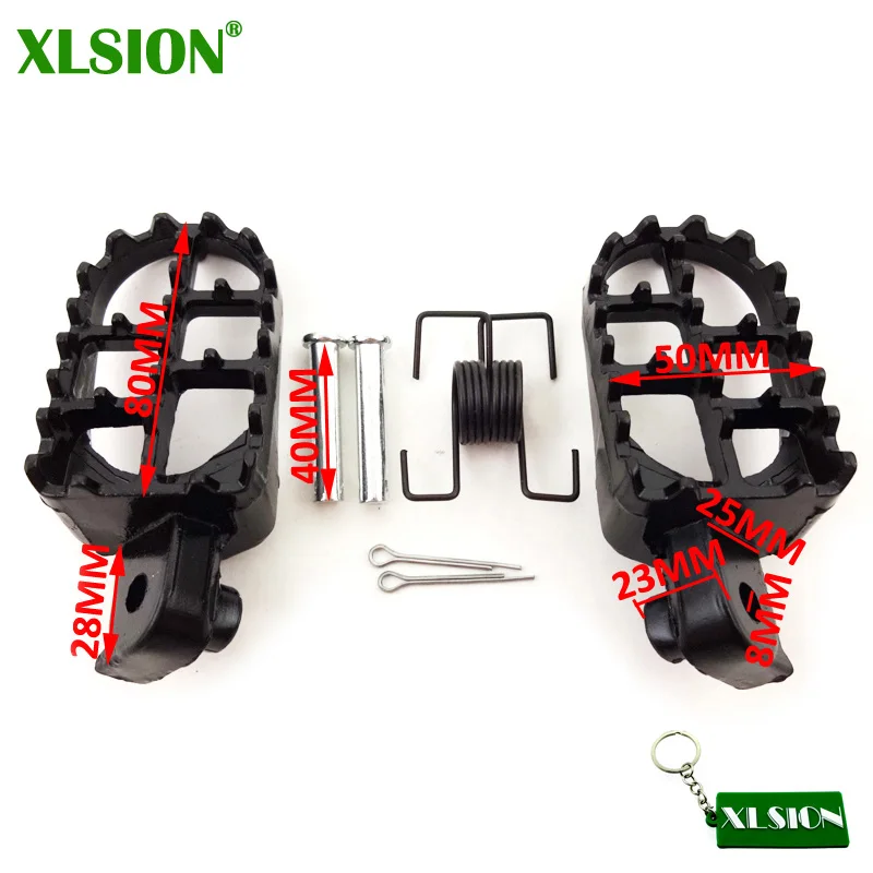 Алюминиевые Подножки XLSION подножки для XR50R CRF50 CRF70 CRF80 CRF100F питбайк мотокросс |