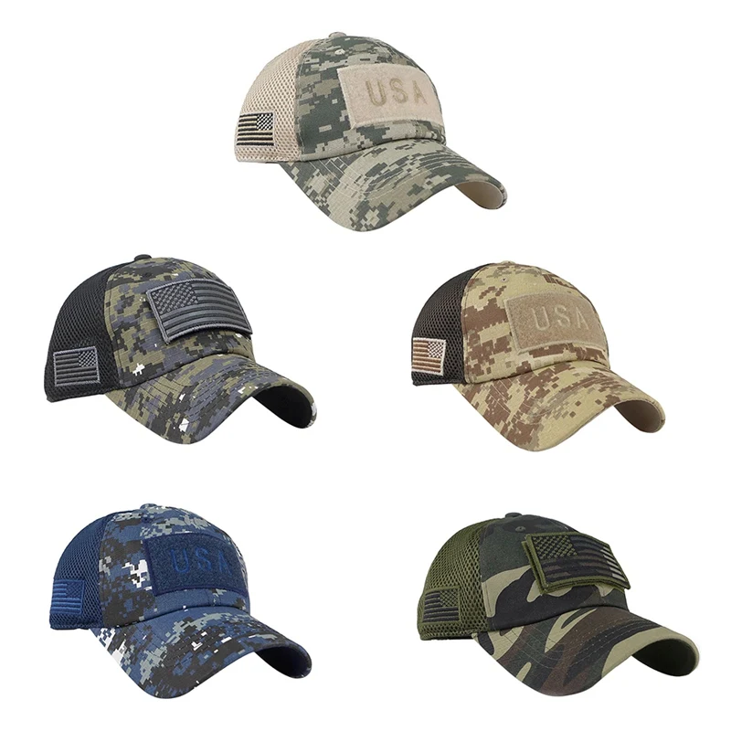 

Baseball Cap Women Men American Flag Letter Embroidered Cotton Ponytail Hat Headwear Outdoor Sports Wear With Adjustable Back Cl