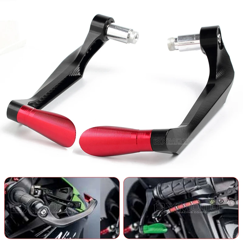 Universal 7/8" Motorcycle Handle Bar Grips Guard Brake Clutch Levers