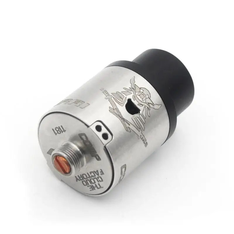

Samurai V2 22mm RDA Rebuildable Atomizer Wide Bore Metal Drip Tip for E Cigarette tank Box Mod Vape