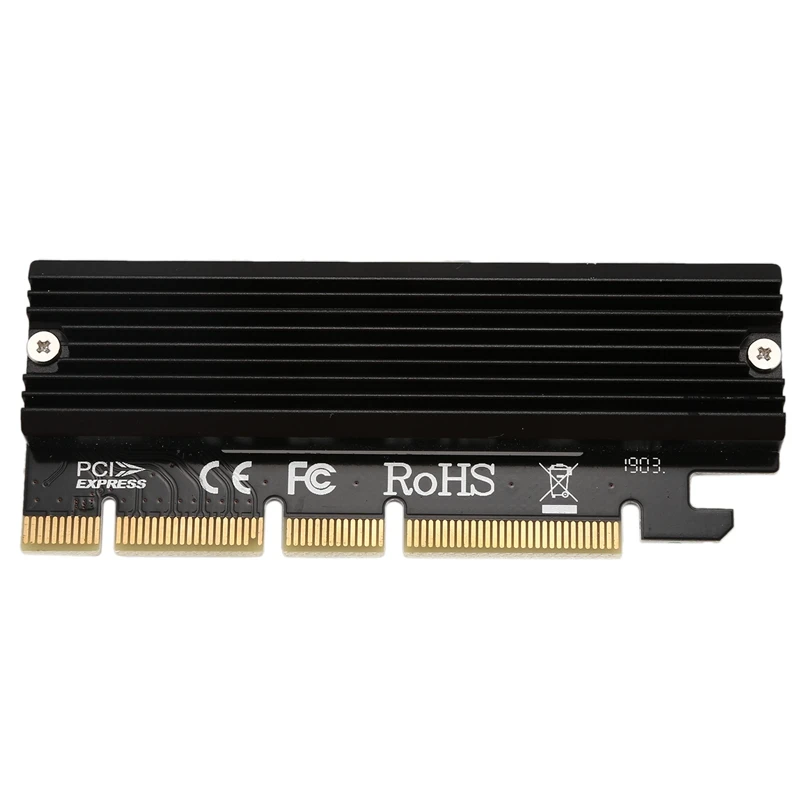 M.2 Nvme Ssd Ngff To Pcie 3.0 X16 Adapter M Key Interface Card+Heatsink Support Pci Express X4 2230-2280 Size Full Spe |