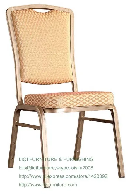 wholesale quality strong modern aluminum stacking hotel dining chairs LQ L212