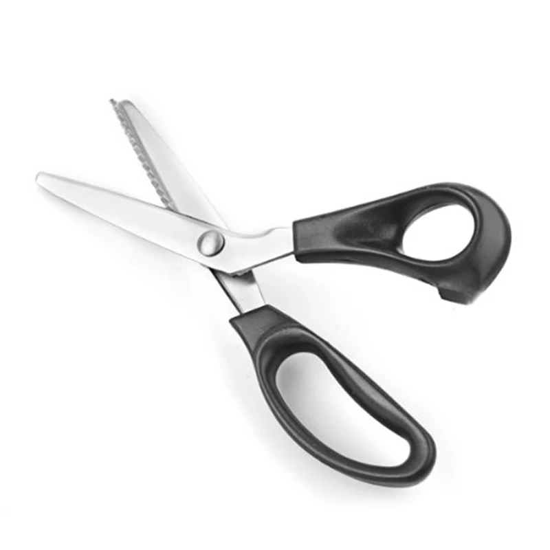 

2018 New Model Professional Dressmaking Pinking Shears Fabric Leather Crafts Upholstery Tailor Zig Zag Cut Scissors