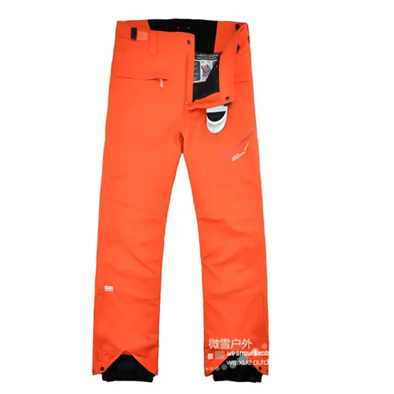 

2016 winter skiing pants men orange snowboard pants men ski wear outdoor snowboarding pants pantalon ski homme esquis