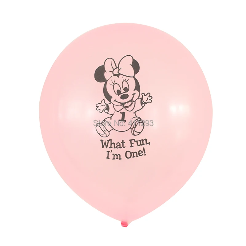 12 unids/lote Mickey Minnie globo Primer Cumpleaños 1st dibujos animados fiesta de cumpleaños rosa azul oro 12 pulgadas globos 12 unids/lote Mickey Minnie globo Primer Cumpleaños 1st dibujos animados fiesta de cumpleaños rosa azul oro 12 pulgadas globos
