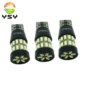 

YSY 50pcs W5W T10 LED Canbus Bulb 3014 30 SMD 194 168 Car Clearance Parking Lights Auto Interior Reading Trunk Lamp White DC12V