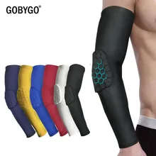 GOBYGO, 1 шт., соты, Спортивная безопасность, локоть, поддержка, тренировочный бандаж, защитное снаряжение, эластичный рукав, бандажные накладки для баскетбола