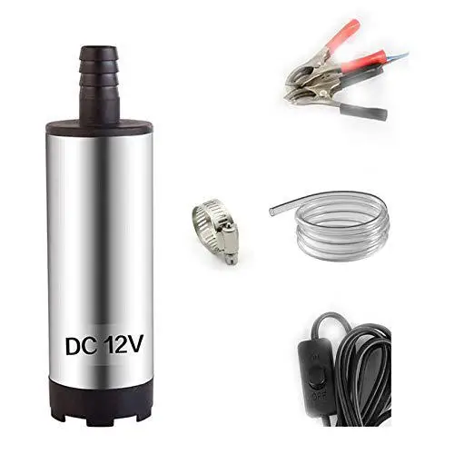 

DC12V Stainless Steel Car Electric Submersible Pump Fuel Water Diesel Oil Barrel Pump 12L/Min Automoble Fuel Transfer Pump tool