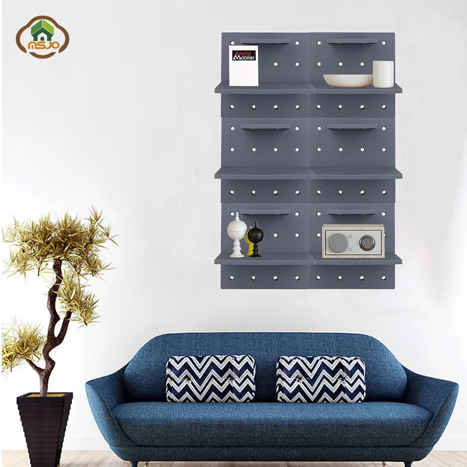 

Msjo Wall Mounted Storage Rack Organization For Bedroom Kitchen Organizer Shelf Home Decor Kid Room DIY Wall Decoration Holder