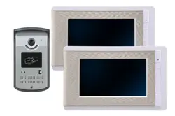 7 Дюймов Металла Камеры 1V2 Проводной Домофон Видео-Телефон Двери