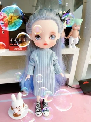 1/6 Модная Одежда для куклы BJD, 30 см, цветной длинный свитер Blyth, одежда, подходит для куклы pullip blyth azone kurhn, аксессуары для Барби