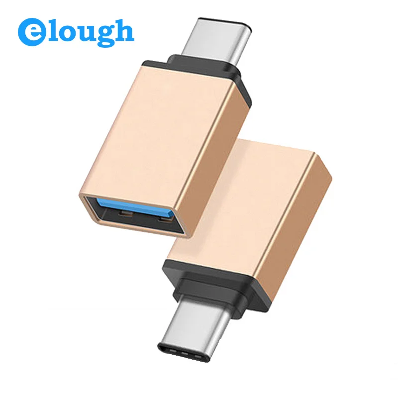 Адаптер Elough OTG type C для Xiaomi Mi5 huawei Honor 8 USB C type-C OTG конвертер для samsung Galaxy S10 S9 S8 Note 9 8 USB-C