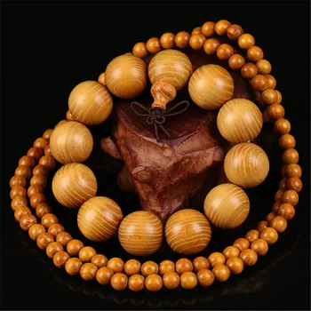 

Natural Cudrania Tricuspidata 8mm Beads 108 Mala Bracelet North Golden Wood 2.0 Buddha Beads Prayer Bracelet Wholesale 10pcs/lot