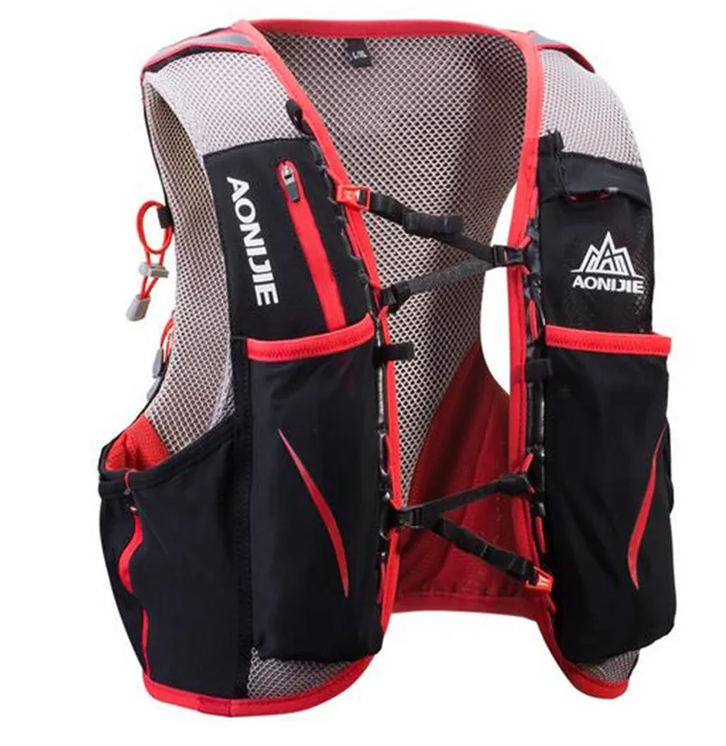 AONIJIE 5L Outdoor Sports Backpack Women Men Marathon Hydration Vest Pack Water Bladder Hiking Camping Running Marathon Race