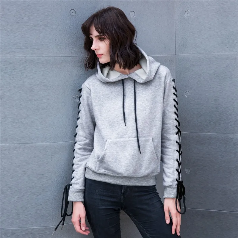 Aliexpress.com : Buy 2018 Winter Women Hoodies Lace Up