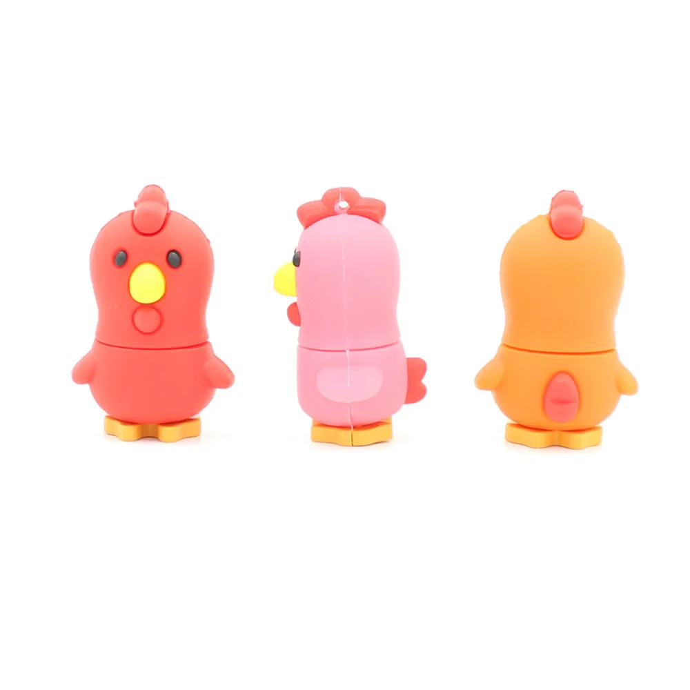 Милый мультфильм usb флэш накопитель прекрасный в форме цыпленка ручка 4 ГБ 8 16 32 64