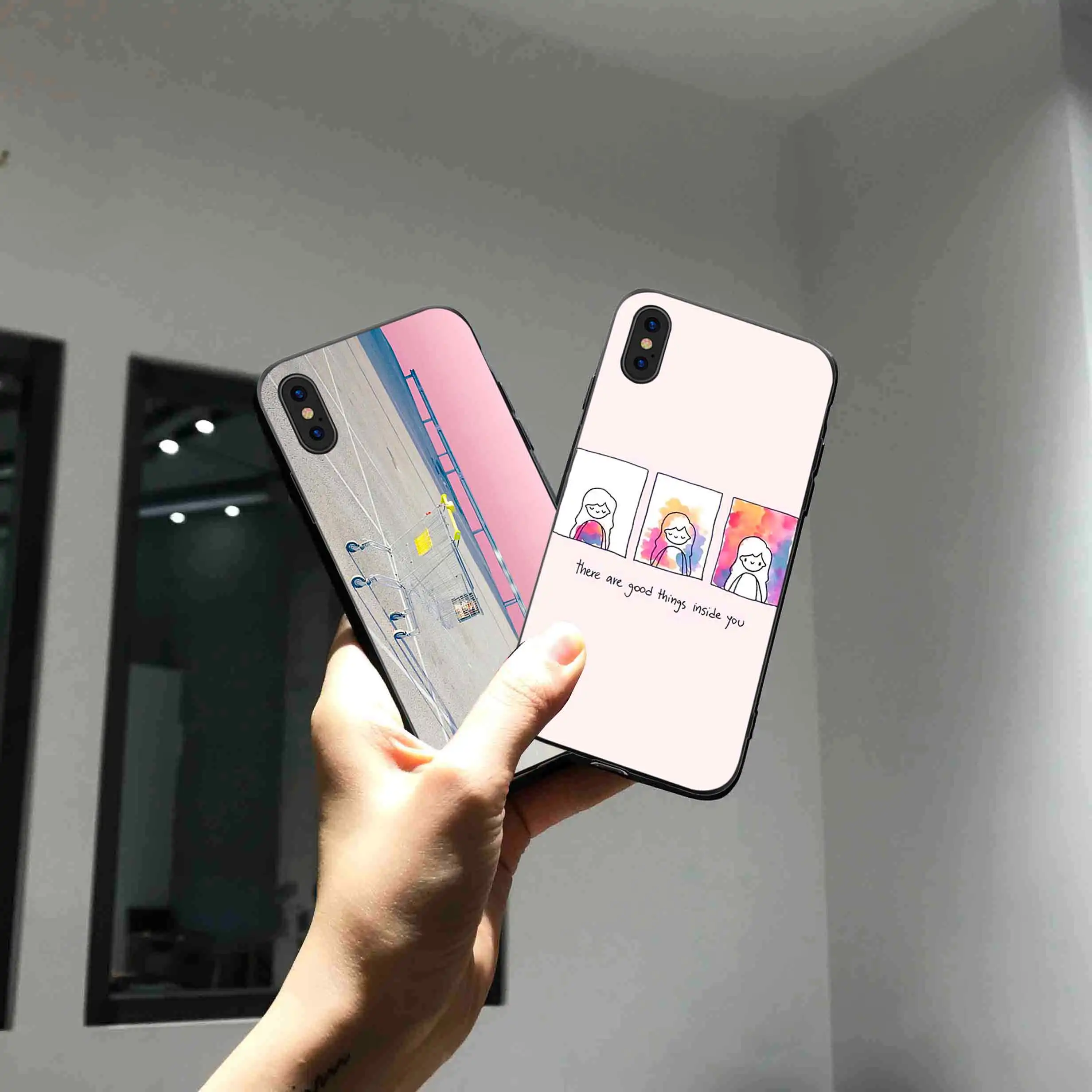 

Literary Style Phone Cases Cover for iphone X XR XS MAX 6 6s 7 8 Plus TPU Cover Coque For iphone 7 8Plus iphone 5SE Cases