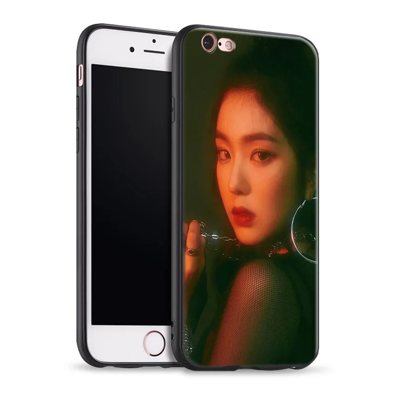 Irene Kpop красный бархатный ТПУ Мягкий силиконовый чехол для телефона Apple iPhone 5 5s Se 6 6s