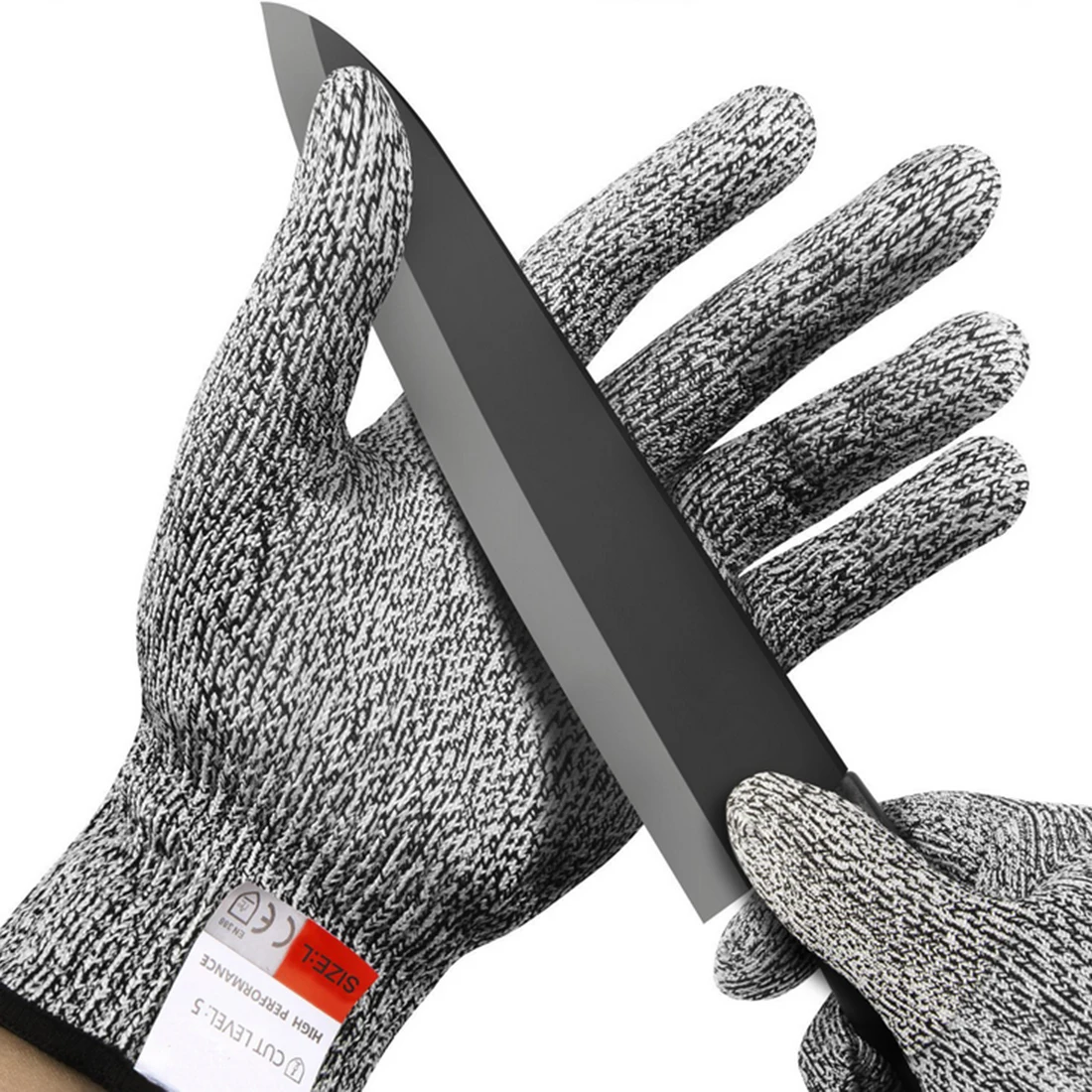 

Adult Safety Gloves Working Men Knit Cut-Resistant Anti-Abrasion Chain Saw Level 5 Protection Specialty Tools Household Gloves