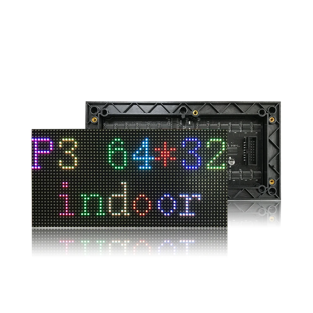 Полноцветный светодиодный модуль P3, светодиодный модуль для помещений, SMD2121 RGB, 1/16 сканирование 192*96 мм, 64*32 точка