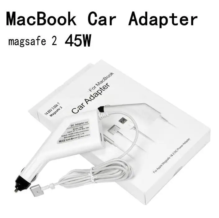 New 2 T type 45W Car Charger Power Adapter & USB port for Apple MacBook Air A1345 A1465 A1436 A1466|new port reds|port skinnew port - AliExpress
