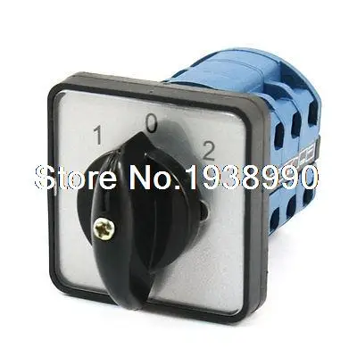 

Panel Mounting 3 Position 1-0-2 Universal Combination Changeover Switch
