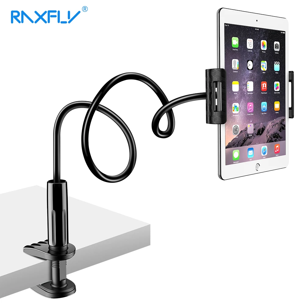 

RAXFLY Phone Tablet Holder One-piece Lazy Flat Bracket -80cm For 4-10.6 inch Stand In Desk For iPhone X XS MAX XR Phone Desktop