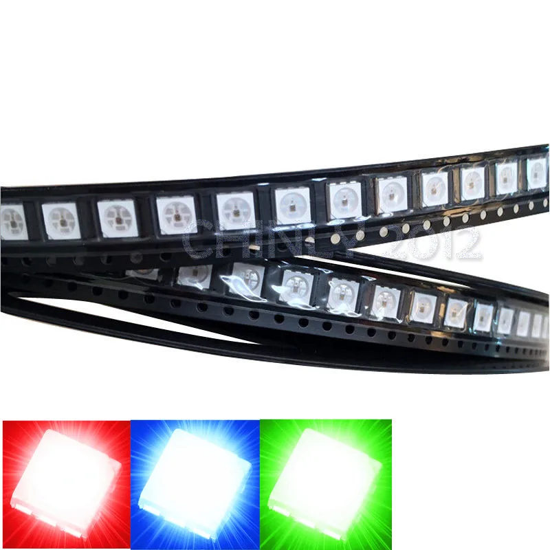 

100 pcs RGB PLCC-6 5050 SMD LED SMT LED 3-CHIPS Ultra Bright Light Emitting Diodes Lamp Bead For Car DIY