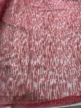 

good looking bridal lace fabric wholesale african beaded french lace fabric Jolin-6613 embroidered lace fabric