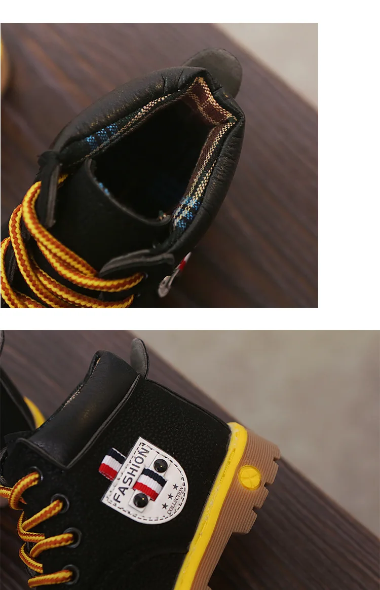 2019 г. Новые зимние детские зимние ботинки для мальчика удобные нескользящие короткие ботинки детские ботильоны обувь с хлопковой