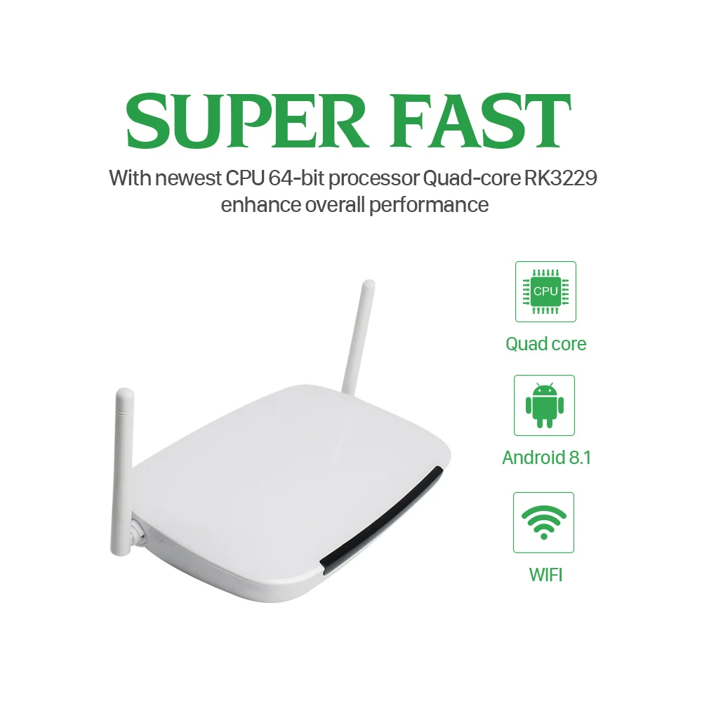 Leadcool Q9 QHDTV 1 Year IPTV France Subscription IP TV RK3229 Android 7.1 1+8G IPTV Code Netherlands QHDTV IPTV Android TV Box 