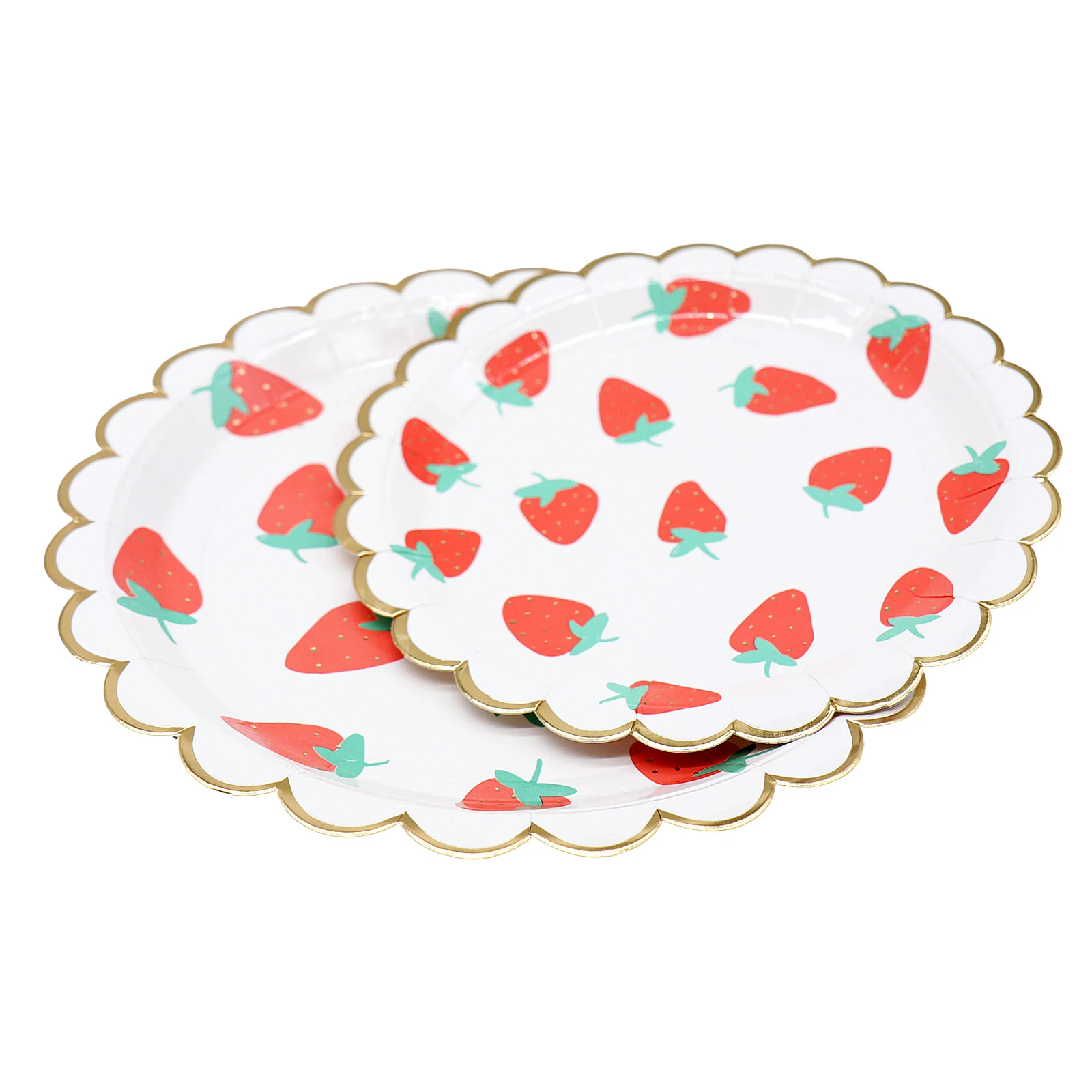 Фруктовая Клубничная посуда набор одноразовые бумажные тарелки чашки соломинки салфетки товары для обеденного стола детская игрушка в ванную День рождения Свадьба вечеринка